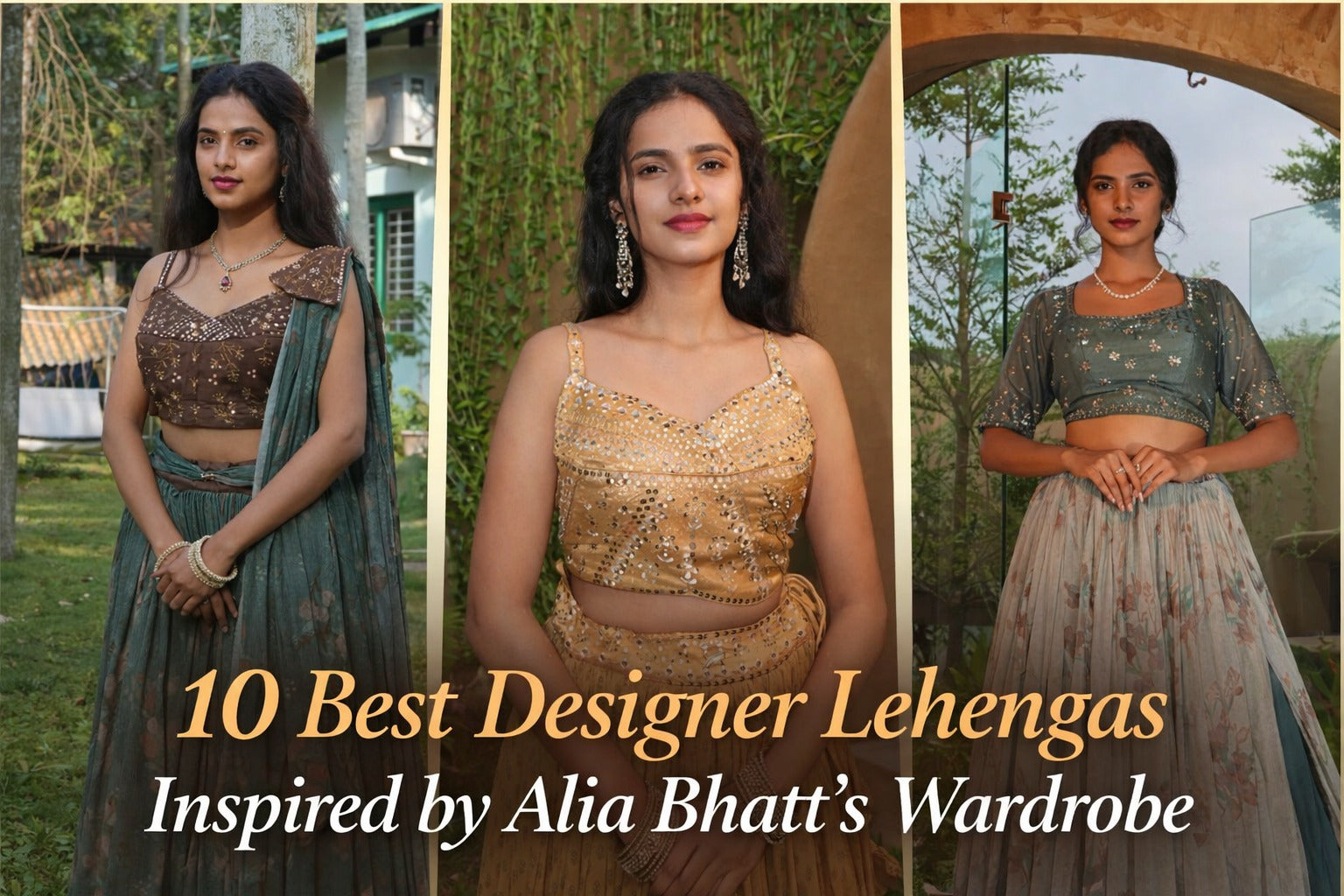10 Best Designer Lehengas Inspired by Alia Bhatt’s Wardrobe