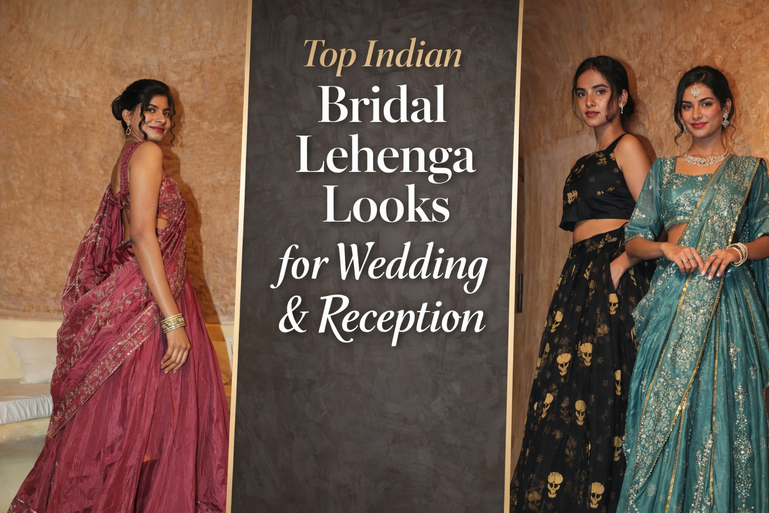 Top 11 Indian Bridal Lehenga Looks for Wedding & Reception