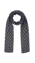 Navy Sprig Scarf