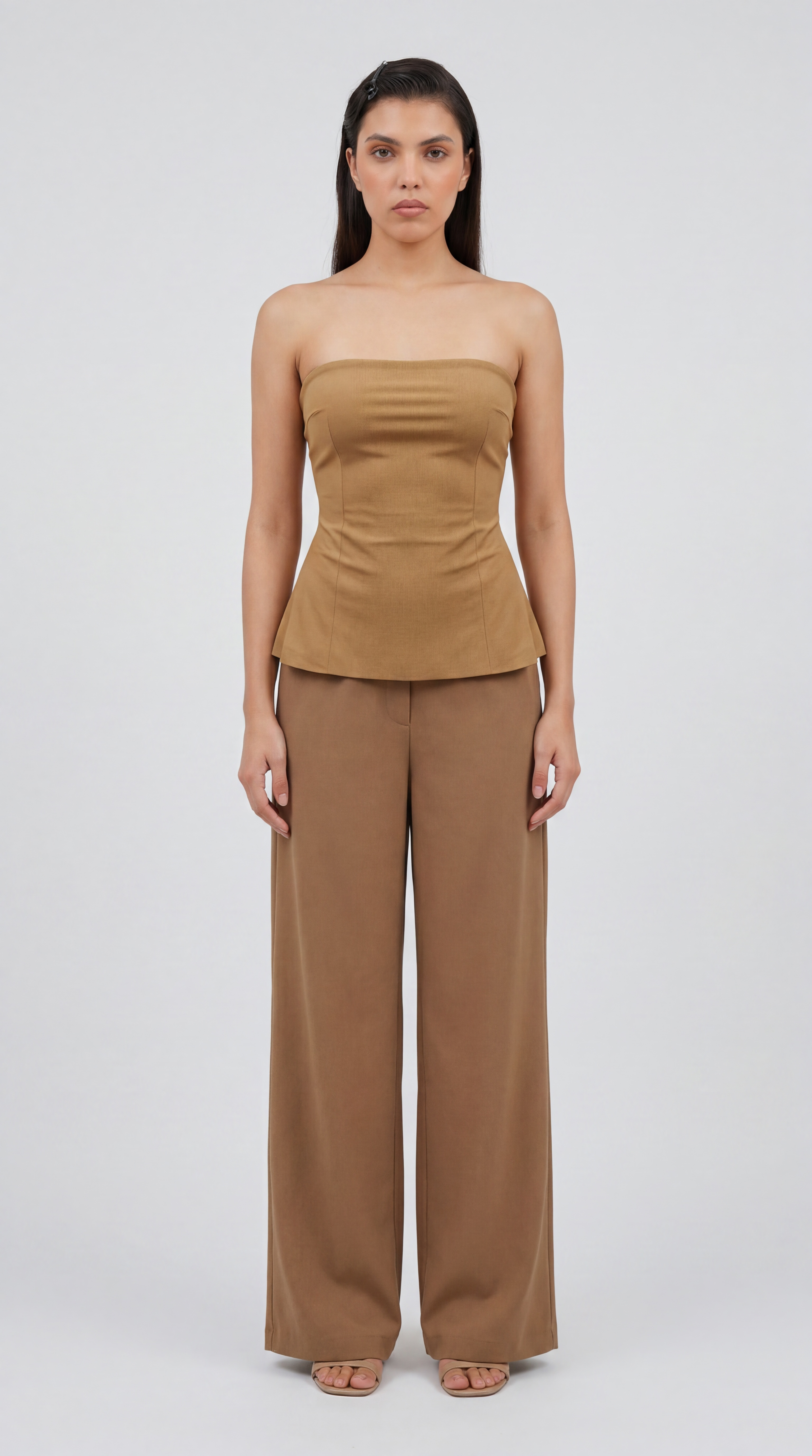 Amber camel top