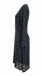 Navy Sprig Kurti