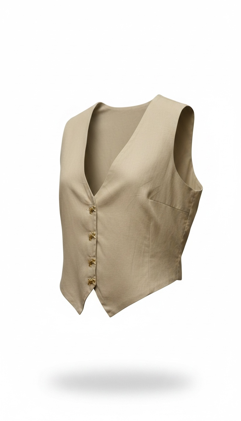 Pearl White Waist Coat