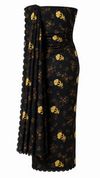 Noir Garden Festonne Saree