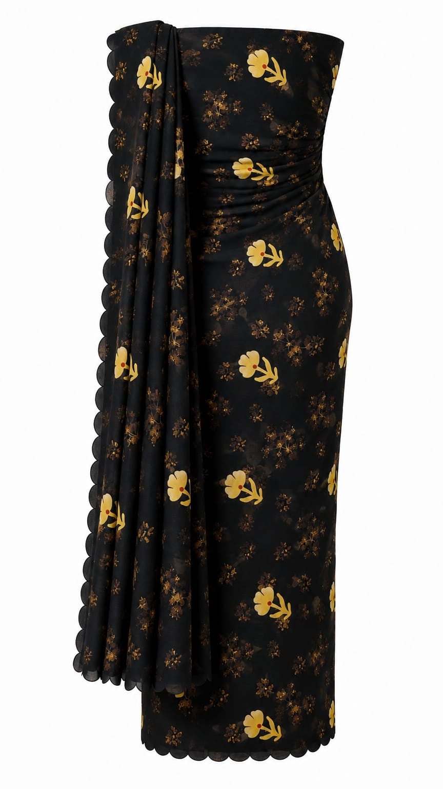 Noir Garden Festonne Saree