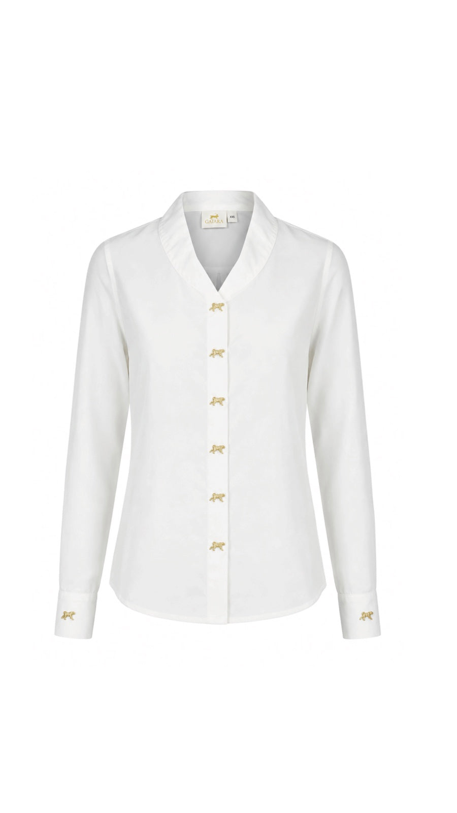 HILL WHITE SHAWL COLLAR SHIRT