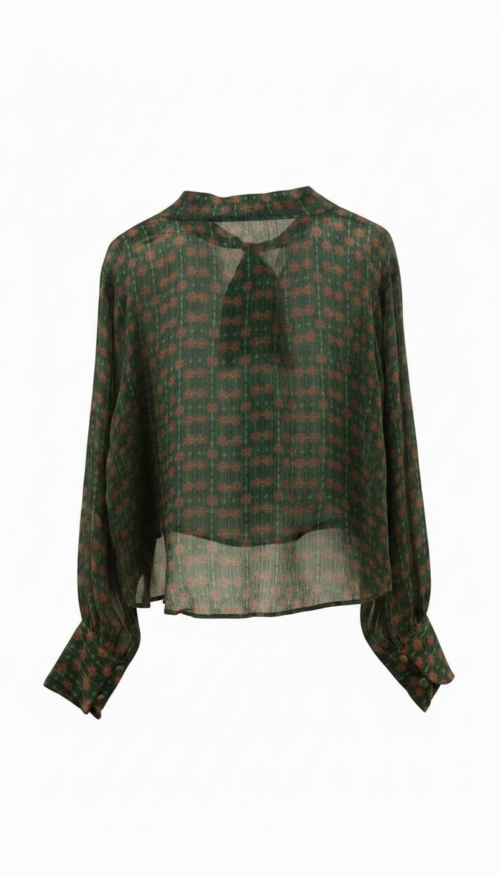 Eira Moss Tie Shirt