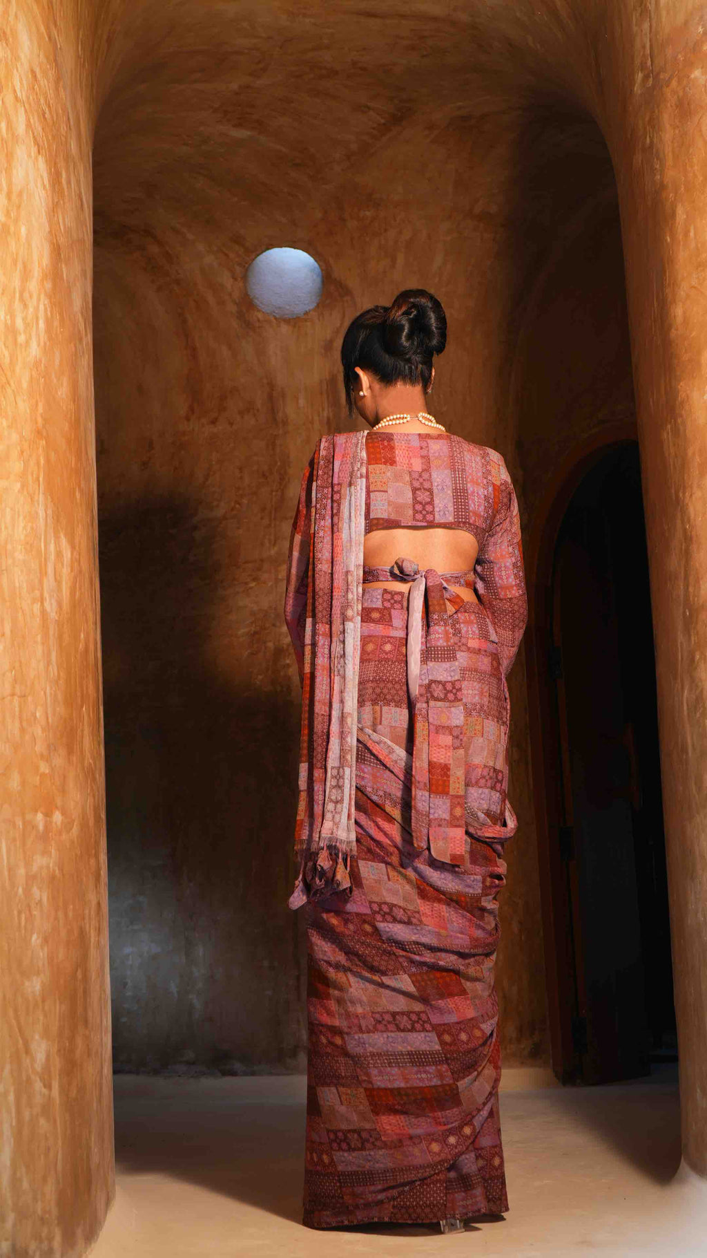 Crazy Pink Saree Set (Pre Pleated)