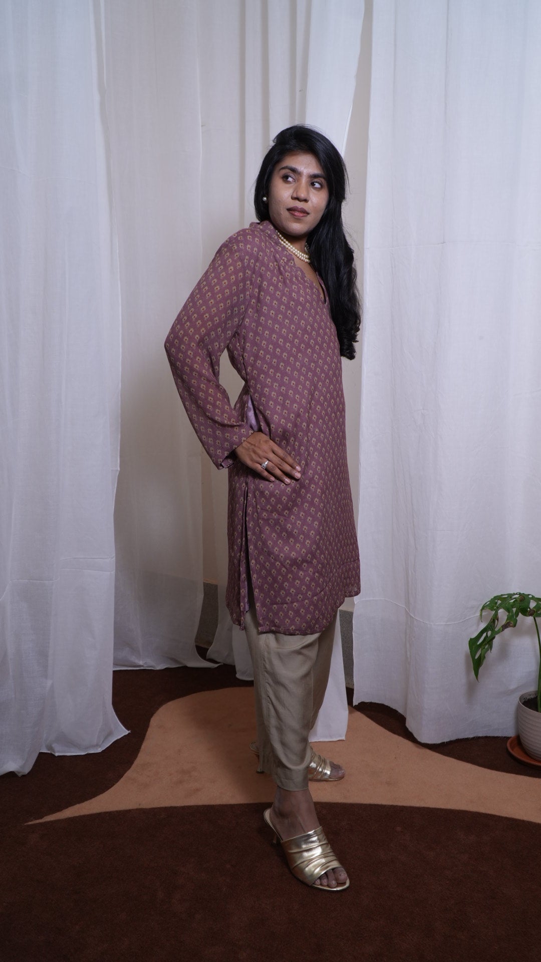 Petal dust crush Kurti