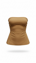Amber camel top