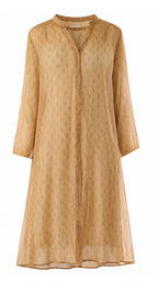 Ochre floret kurti