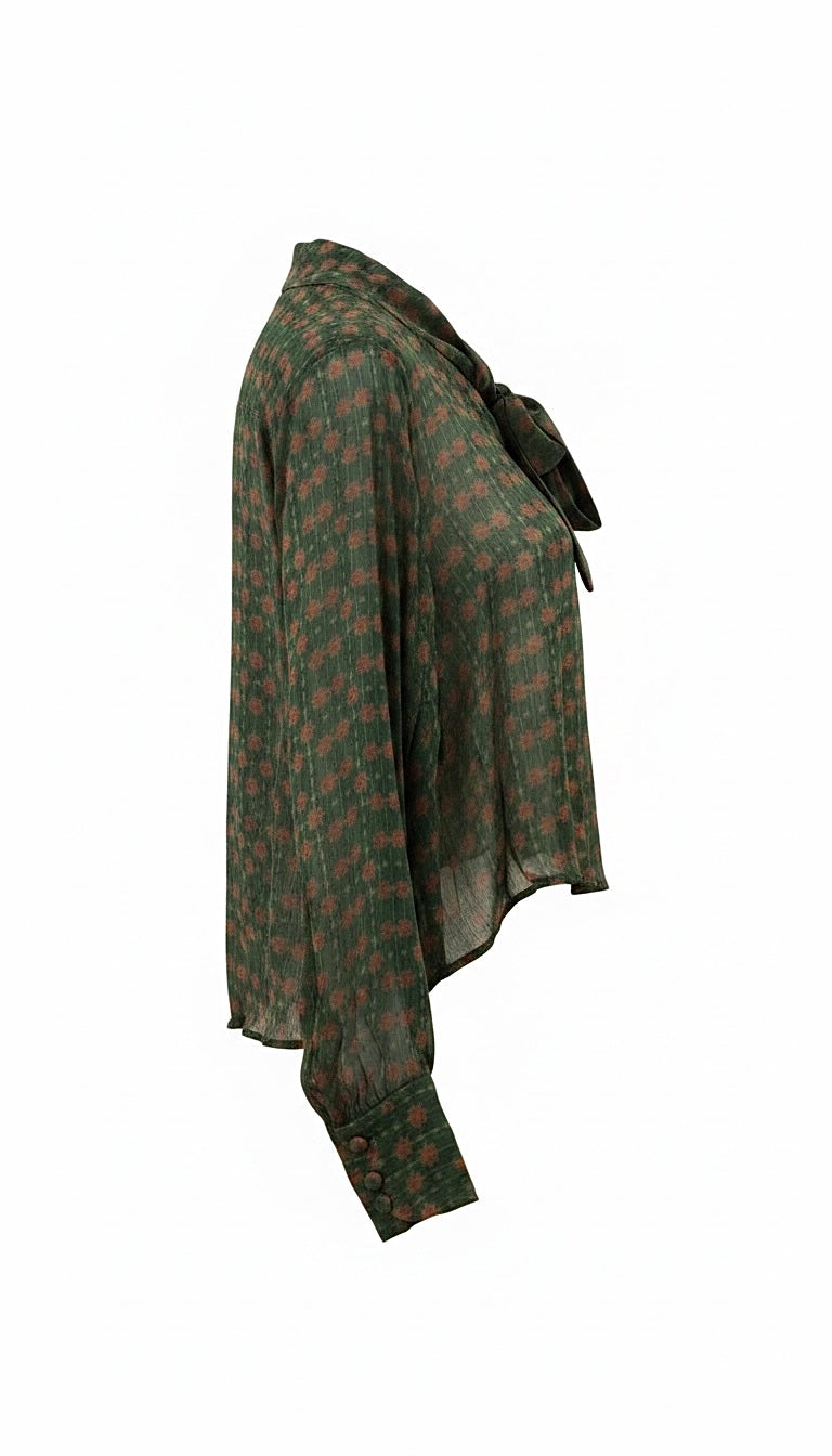 Eira Moss Tie Shirt