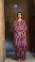 Crazy Pink Kurti Set (Top & Bottom)