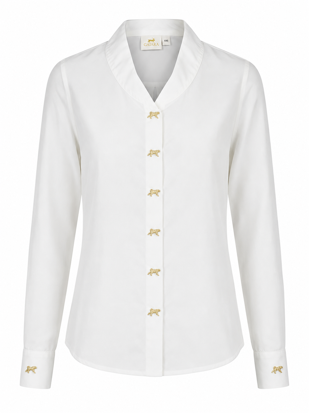 HILL WHITE SHAWL COLLAR SHIRT