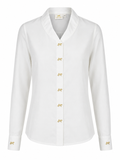 HILL WHITE SHAWL COLLAR SHIRT