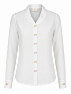 HILL WHITE SHAWL COLLAR SHIRT