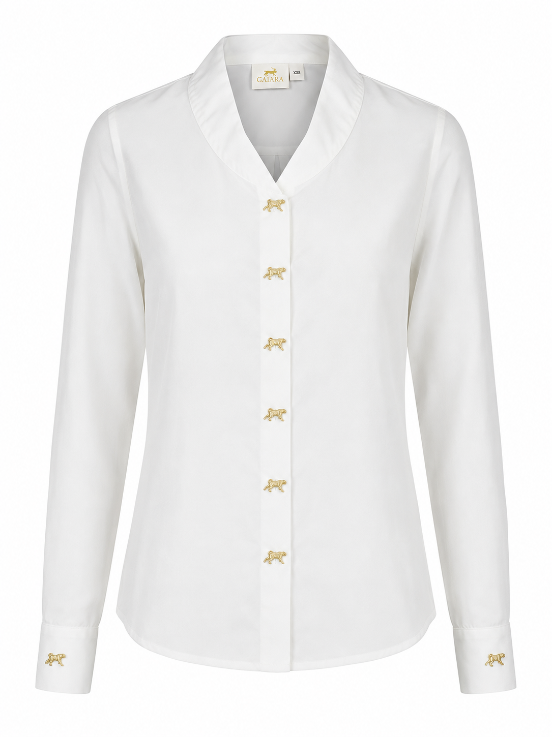 HILL WHITE SHAWL COLLAR SHIRT