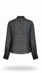 Navy Sprig Tie Top