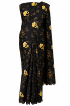 Noir Garden Festonne Saree