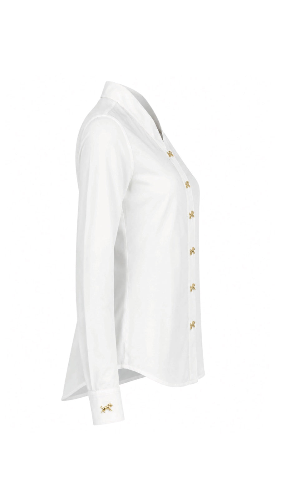 HILL WHITE SHAWL COLLAR SHIRT