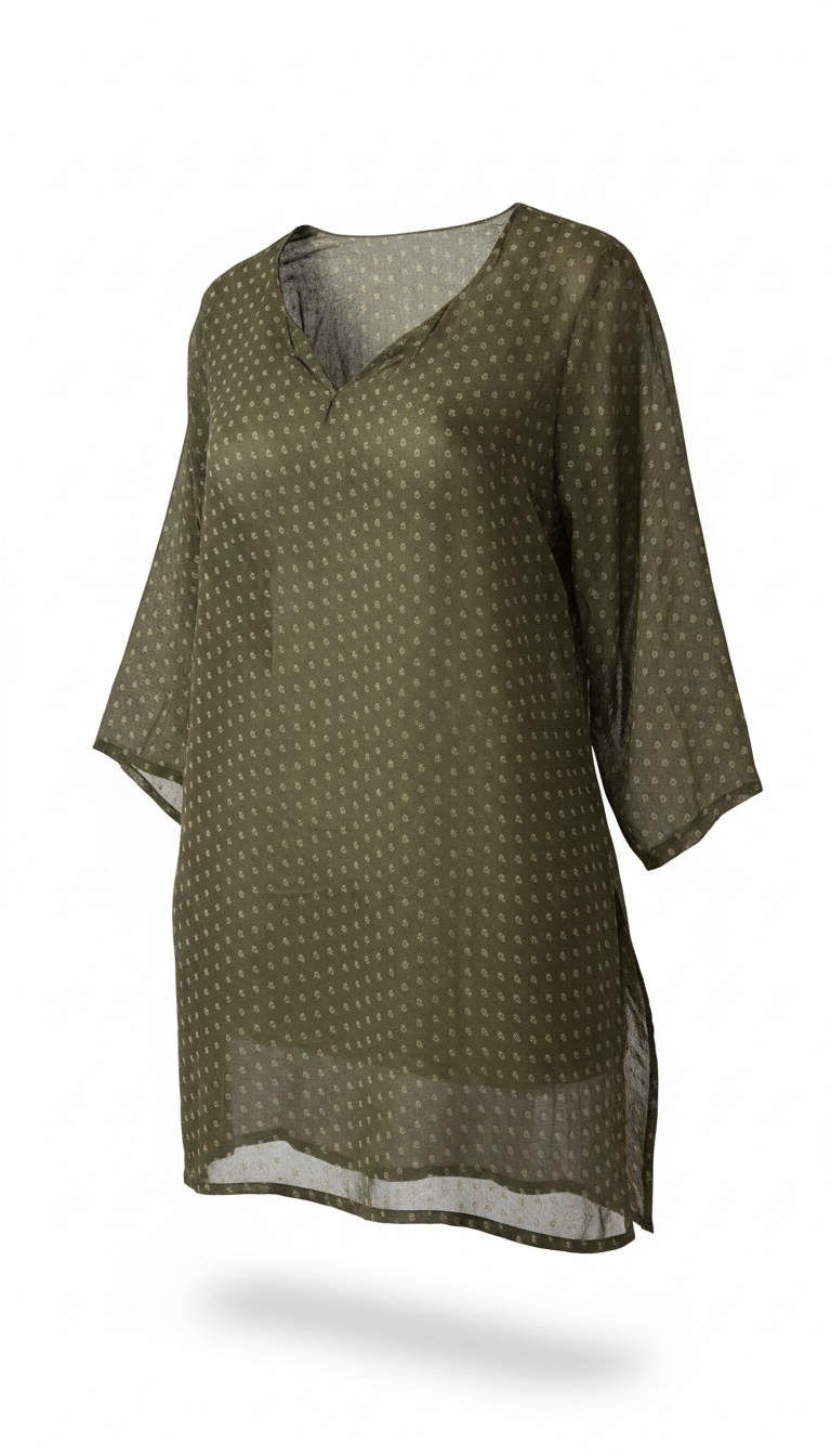 Olive Bloom Kurti