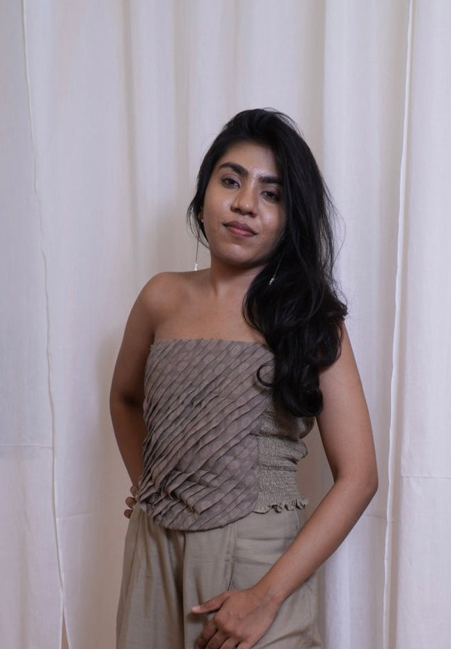 Olive Rosette Orlaya Top