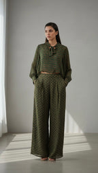 Eira Moss Tie Shirt