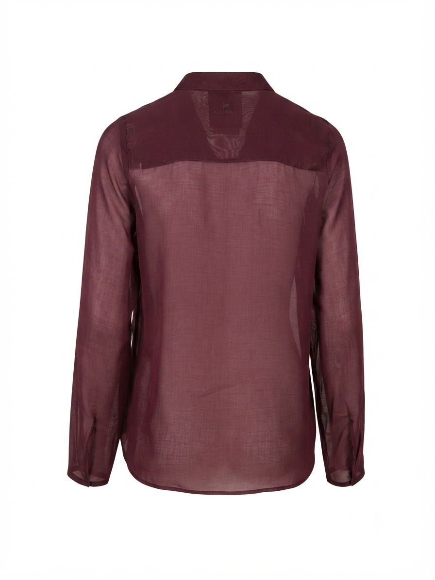 MERLOT SHAWL COLLAR SHIRT