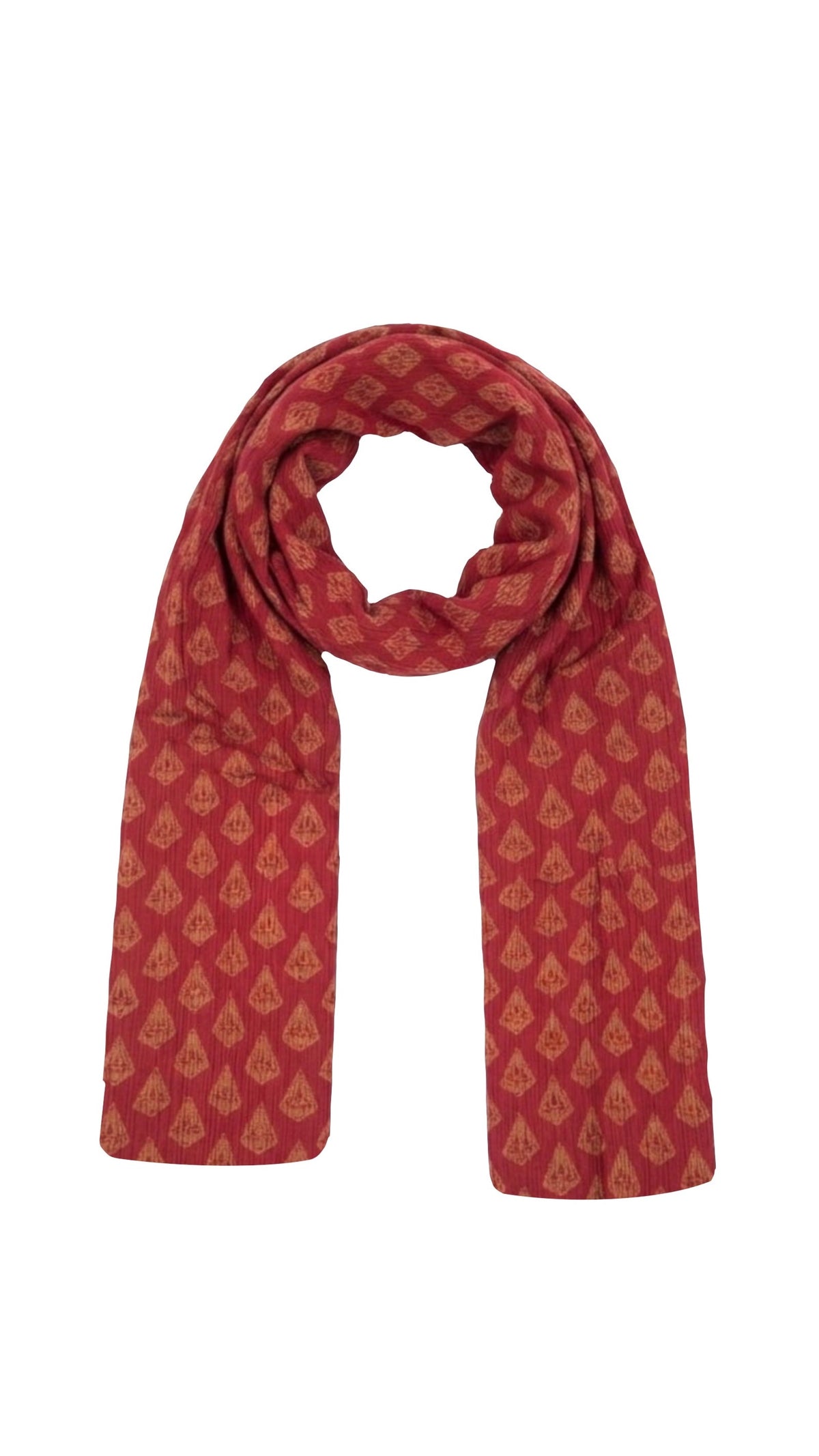 Ornate claret Scarf