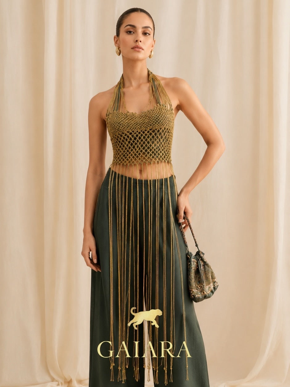 Andhra Macramé Top