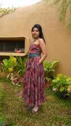 crazy pink layered inspired top