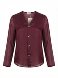MERLOT SHAWL COLLAR SHIRT