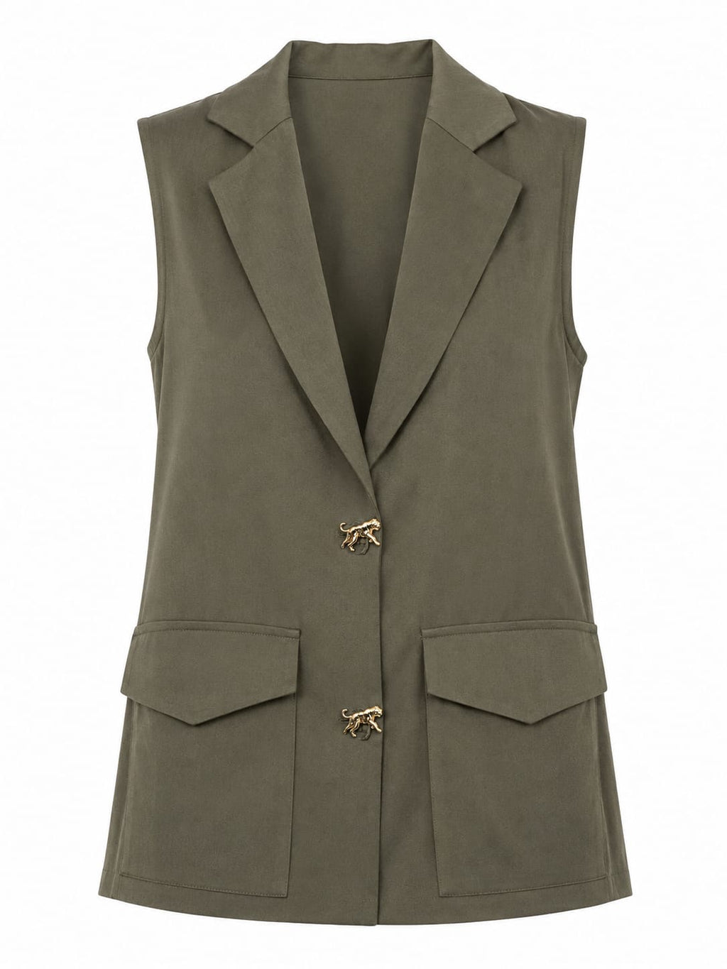 BLAZER TOP WITHOUT SLEEVE
