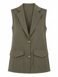BLAZER TOP WITHOUT SLEEVE