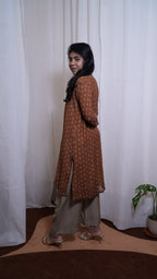 Rust Fern Kurti