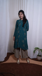 Emerald Bloom Kurti