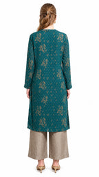 Emerald Bloom Kurti
