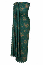 Emerald Bloom Elvis Saree