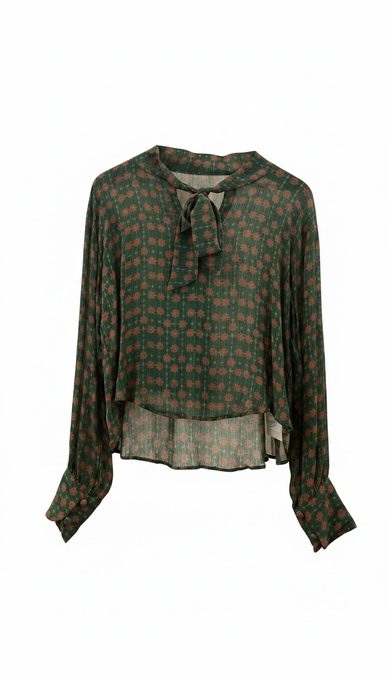 Eira Moss Tie Shirt