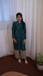 Emerald Bloom Kurti