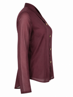 MERLOT SHAWL COLLAR SHIRT