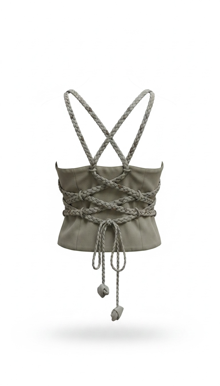 Bided Cross Top With No Back