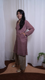 Petal dust crush Kurti