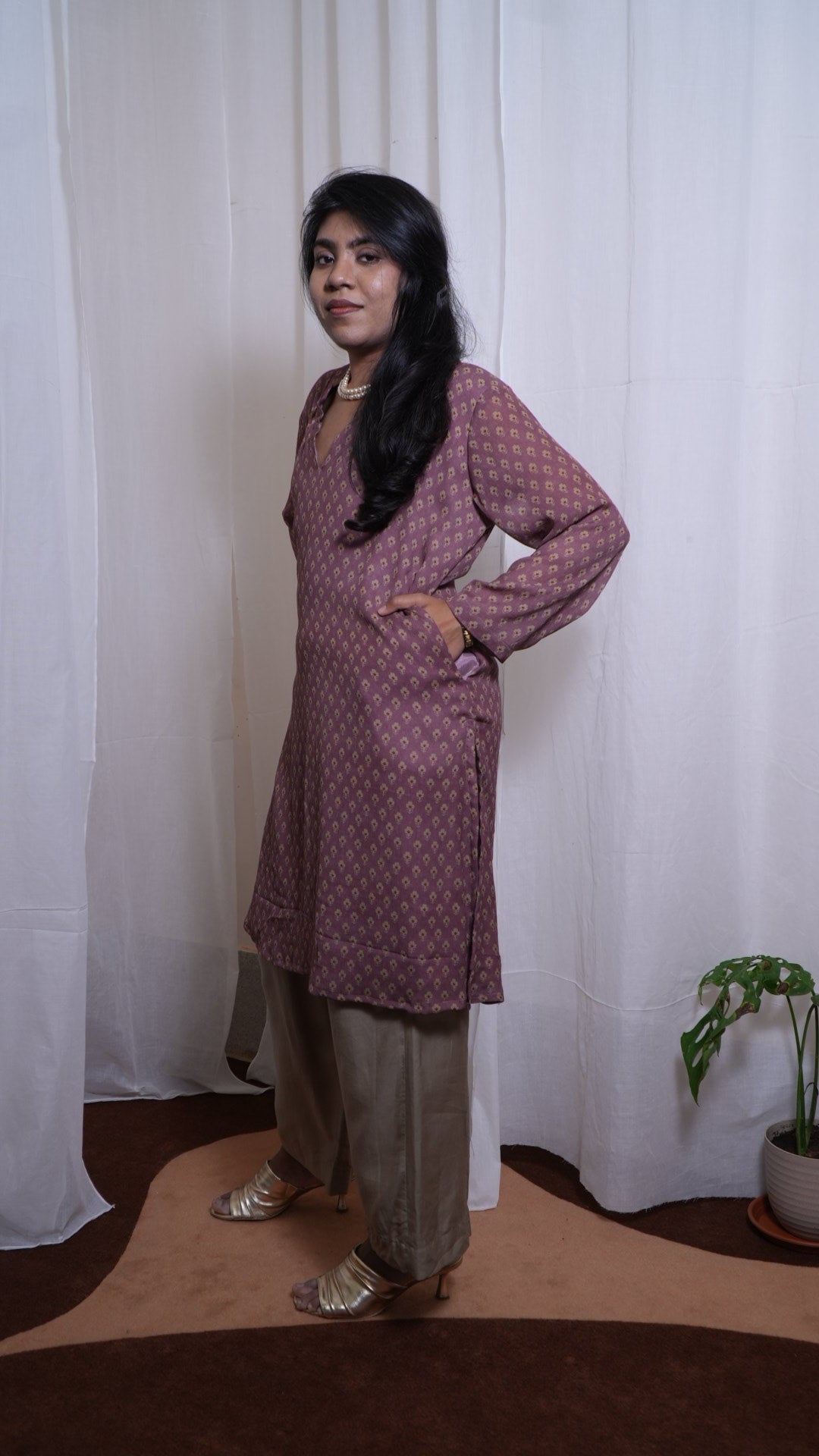 Petal dust crush Kurti