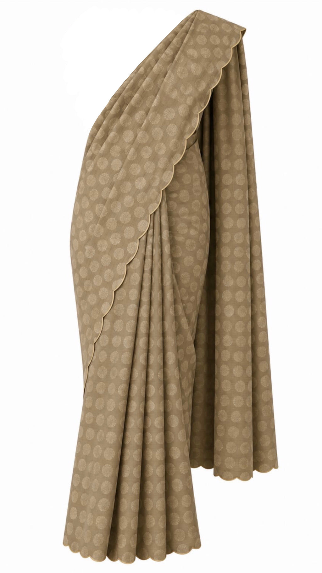 Olive Rosette Saree