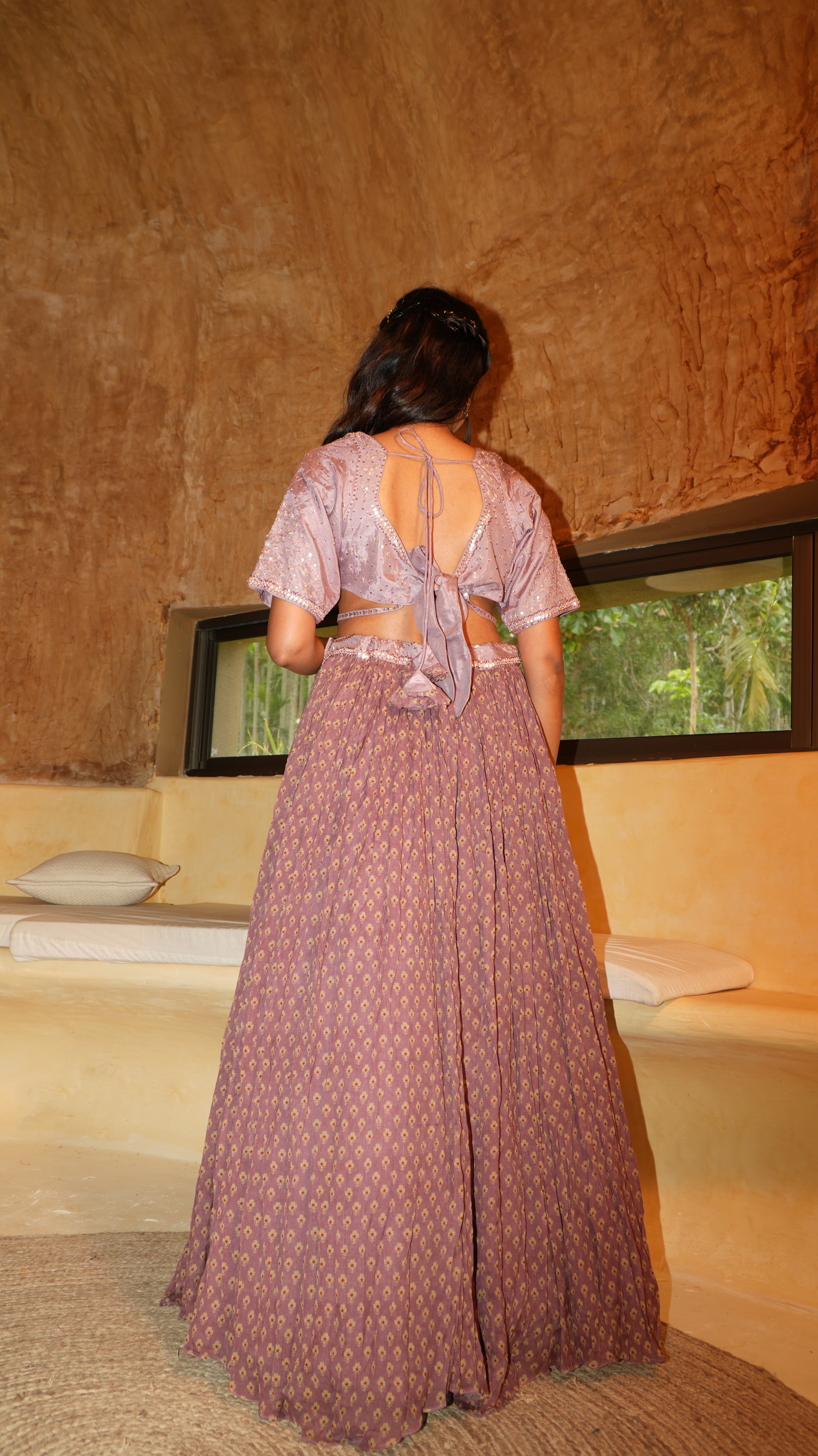Petal Dust Peony Lehenga Set