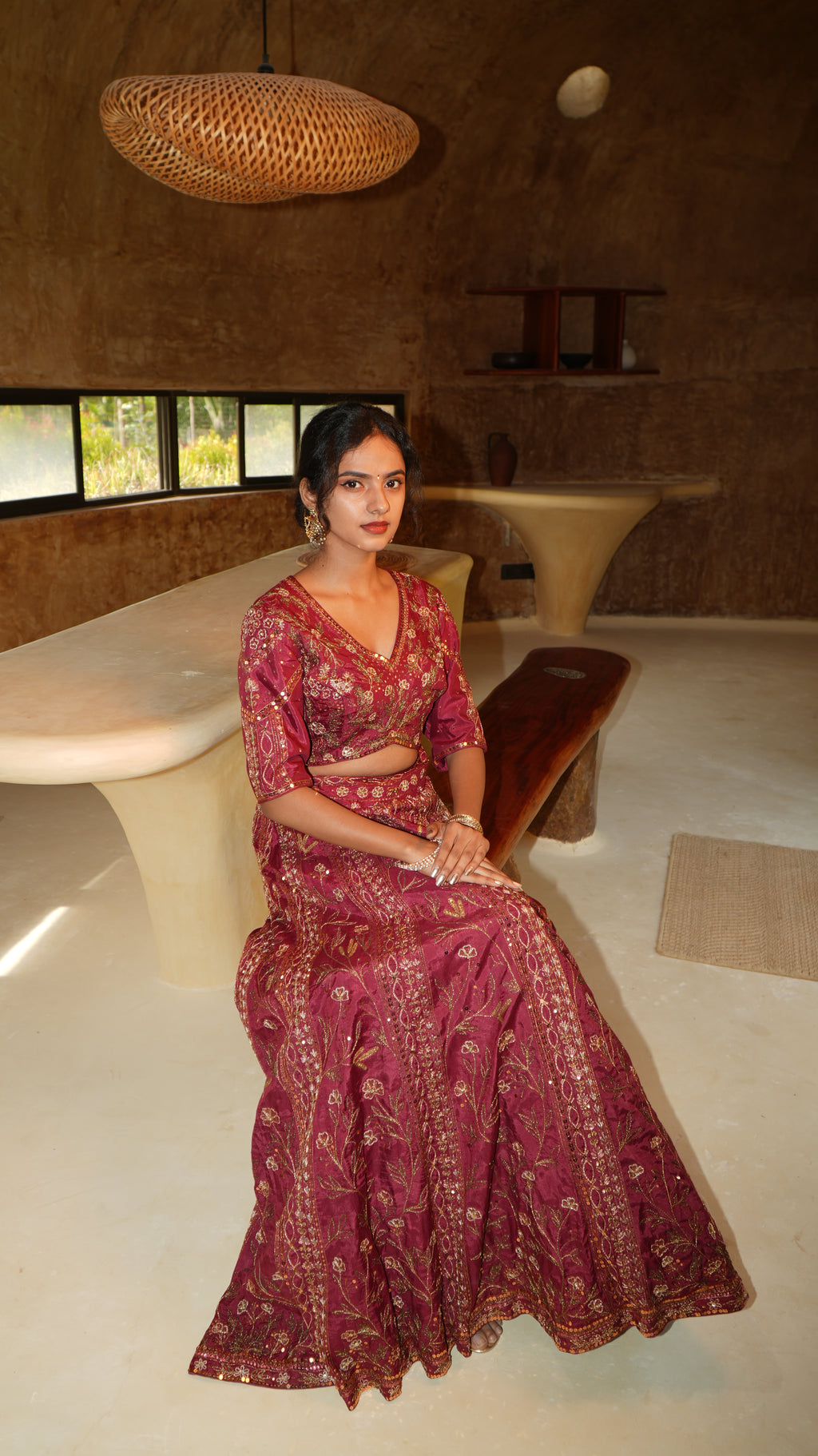 Red Terra Heavy Lehenga set