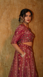 Red Terra Heavy Lehenga set
