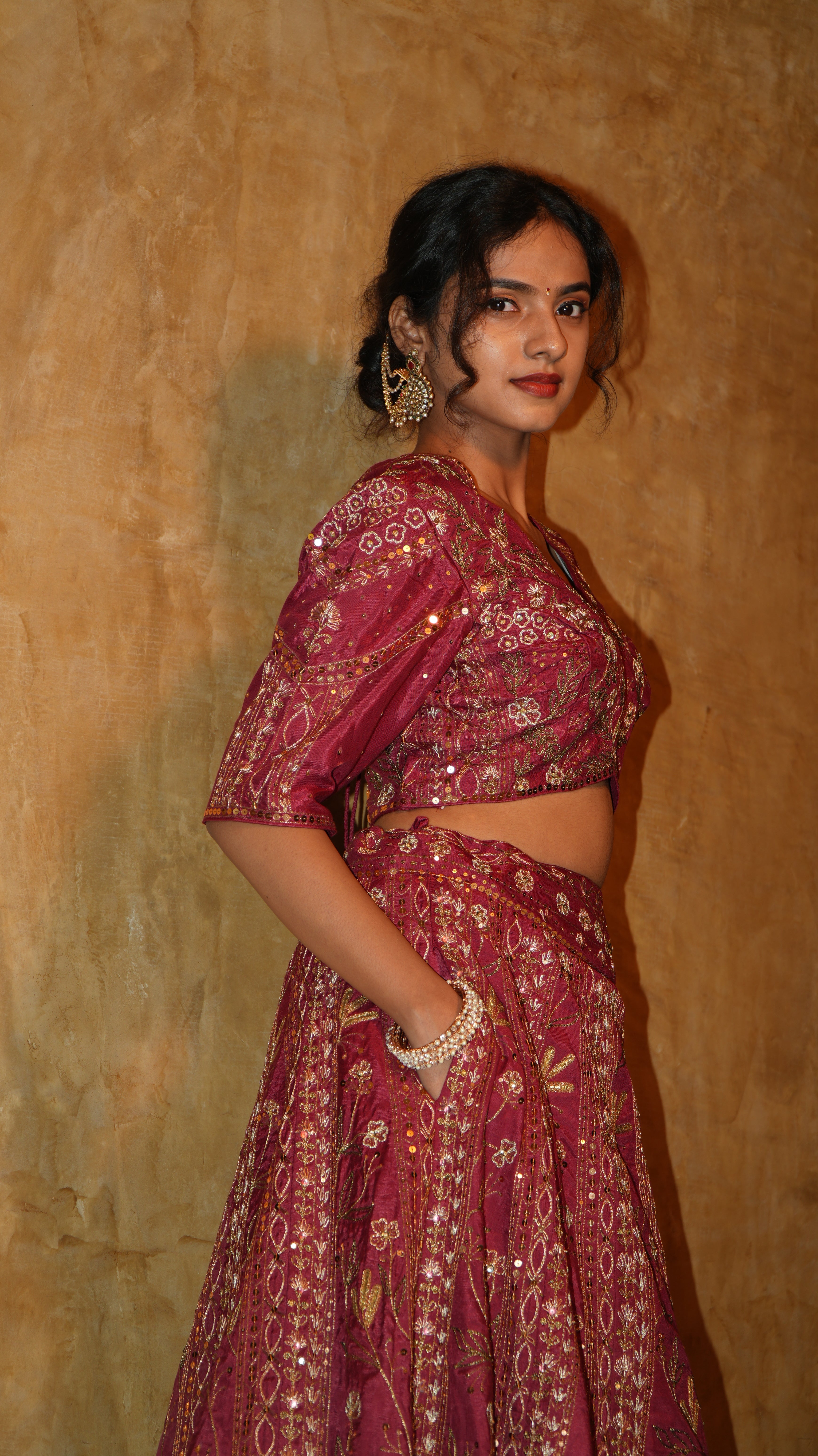 Red Terra Heavy Lehenga set