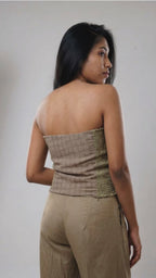 Olive Rosette Orlaya Top