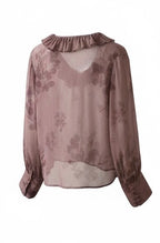 Mauve Flora Ruffle Shirt
